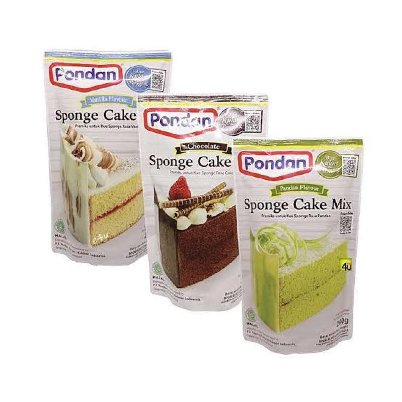 Pondan Sponge Cake Mix Pouch