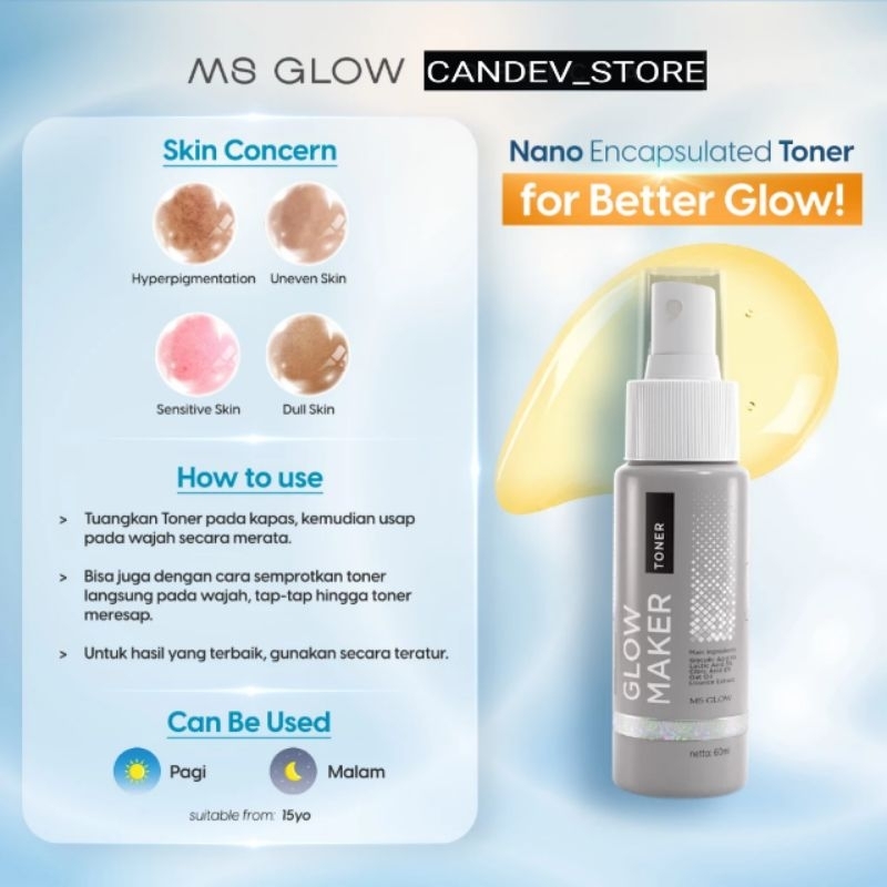 MS GLOW - GLOW MAKER TONER - 60 ML
