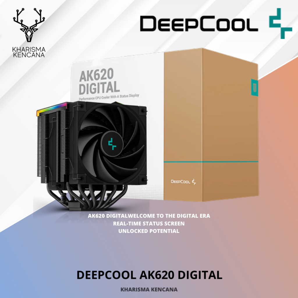 DEEPCOOL AK620 DIGITAL ARGB DUAL TOWER CPU COOLER