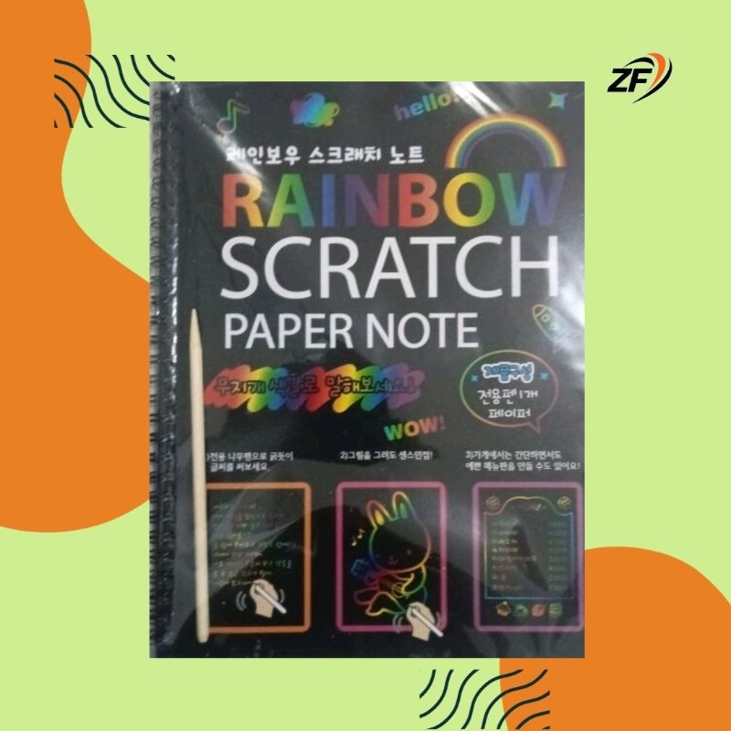 Rainbow Scratch Paper Note