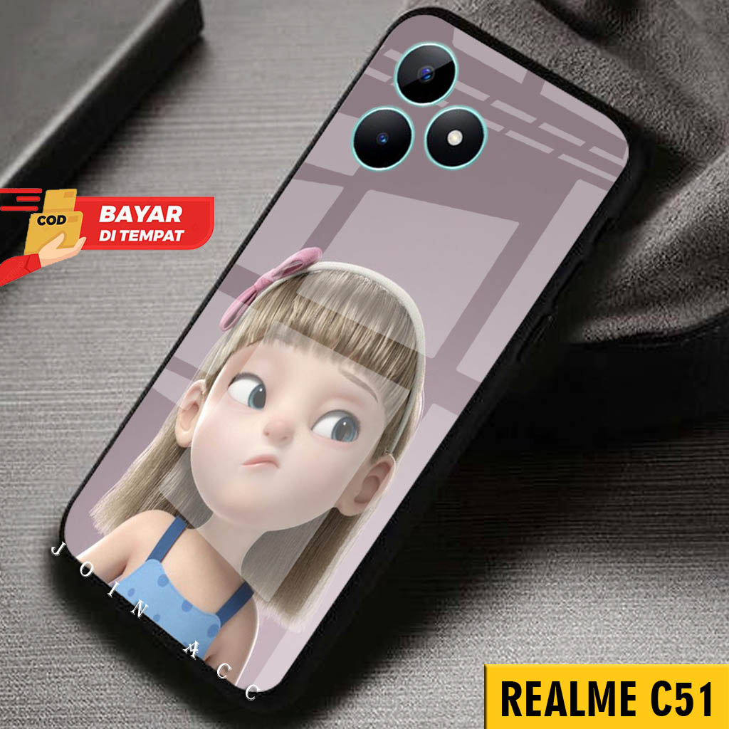 Softcase Kaca Case Realme C51 - (A60) - Casing Hp
