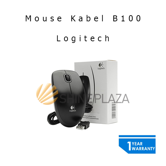 Mouse Logitech Kabel USB Cable Wired B100 Original