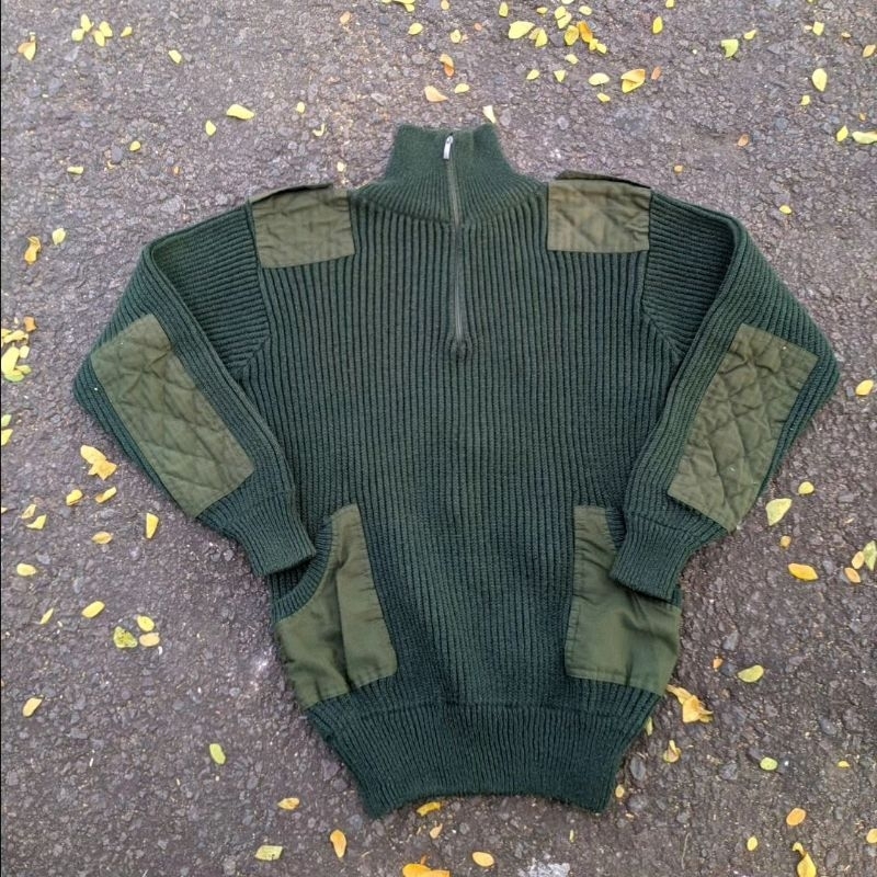 halfzip rajut