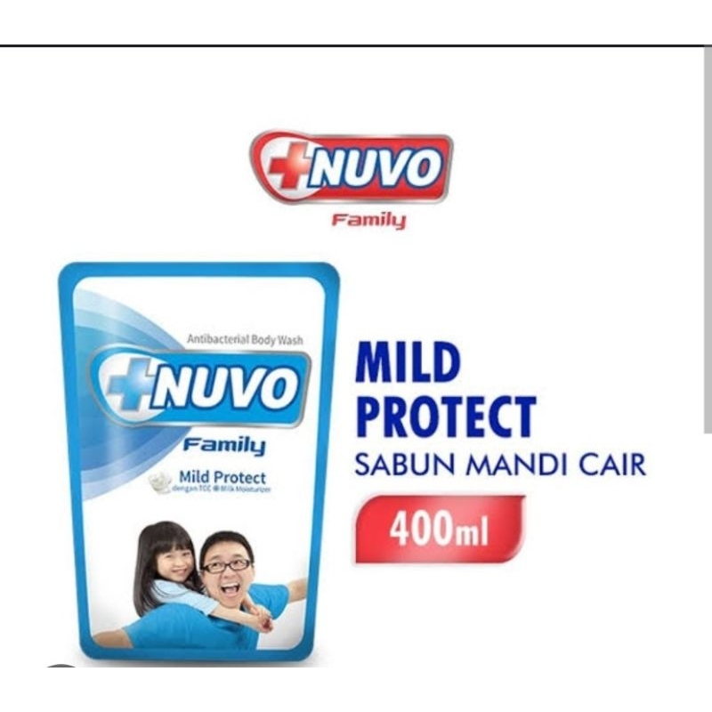 Sabun Nuvo cair biru 400 ml