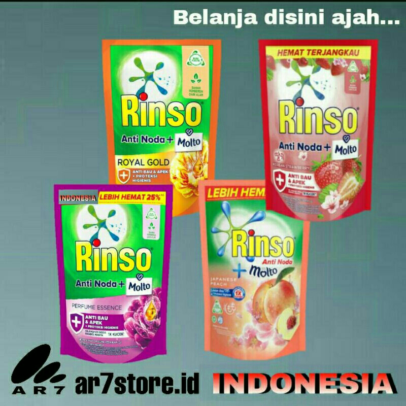 RINSO LIQUID detergent cair 510ml