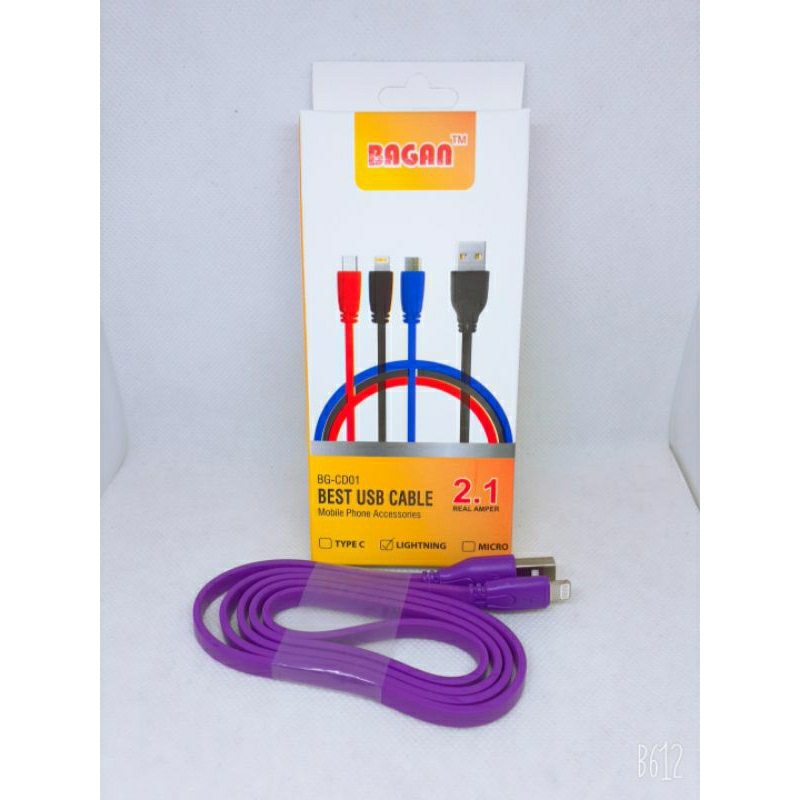 KABEL DATA KABEL CAS BAGAN BG CD01 IPHONE LIGHTNING