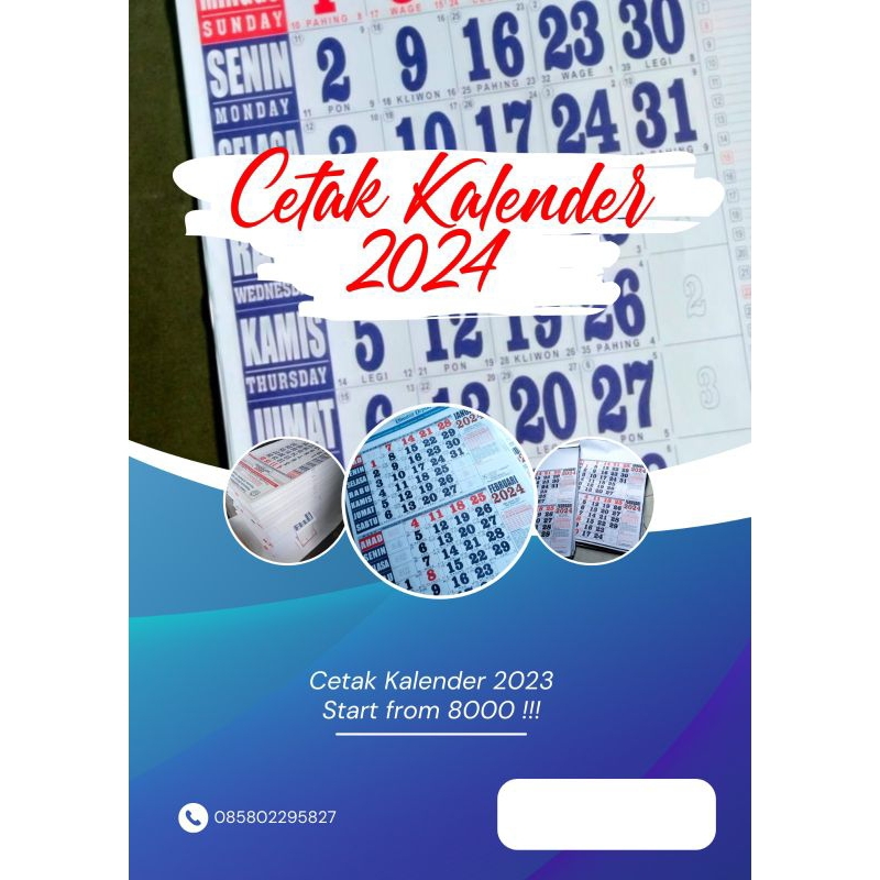 Kalender 2024 Murah