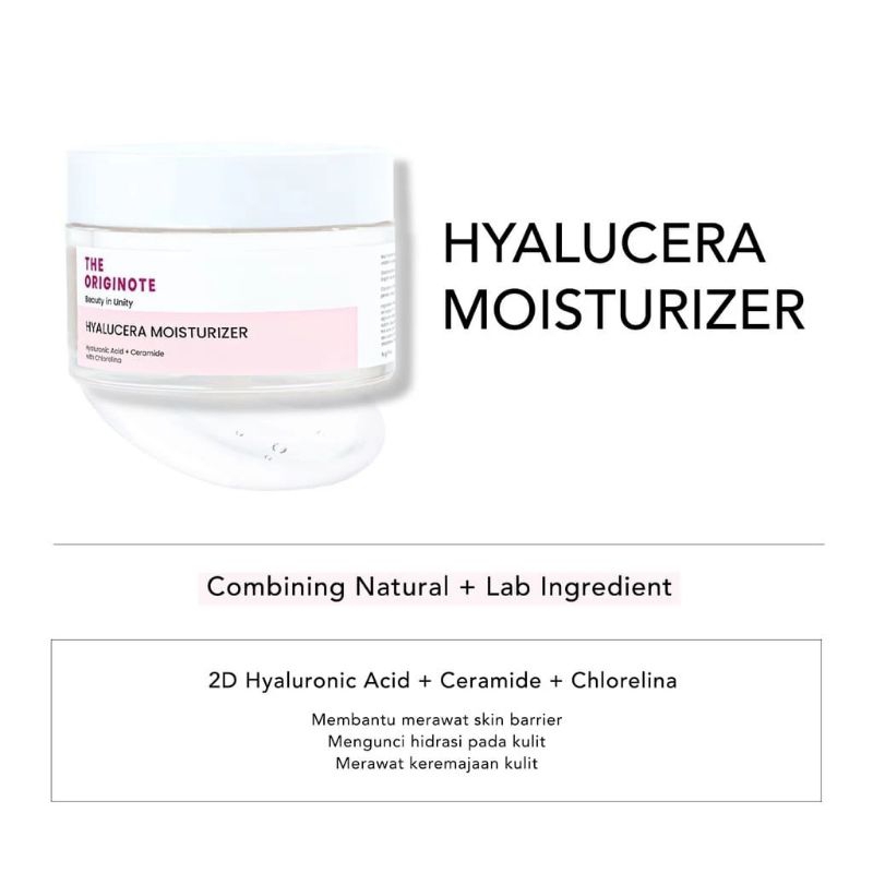 The originote hyalucra MOISTURIZER