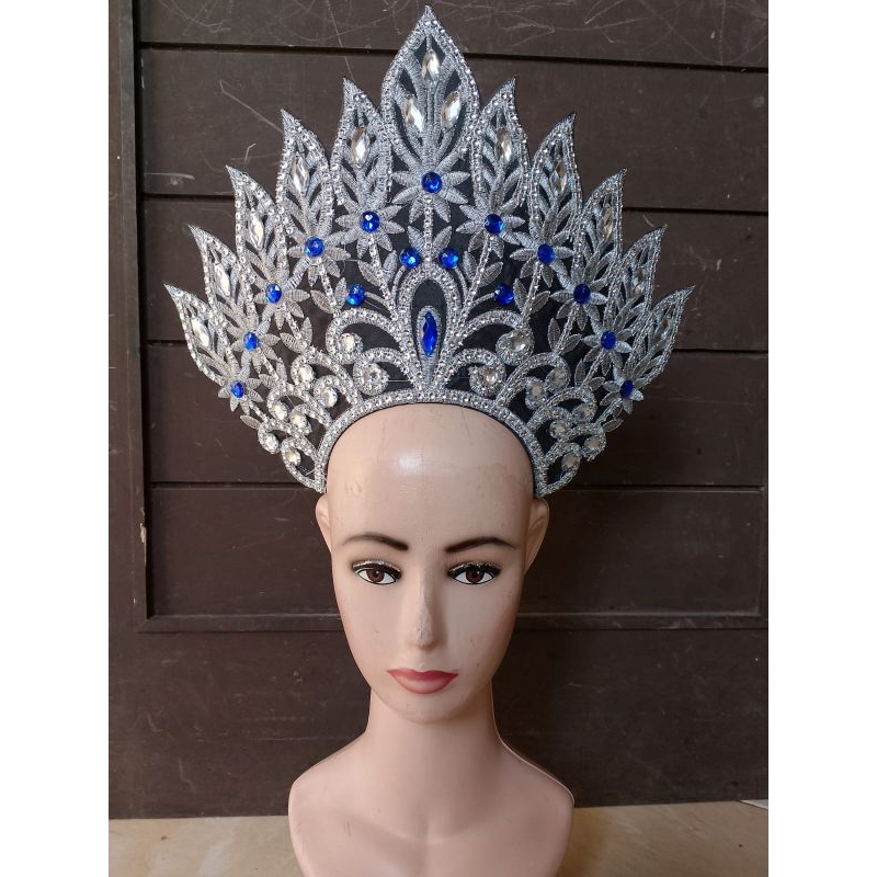 mahkota/siger bordir silver