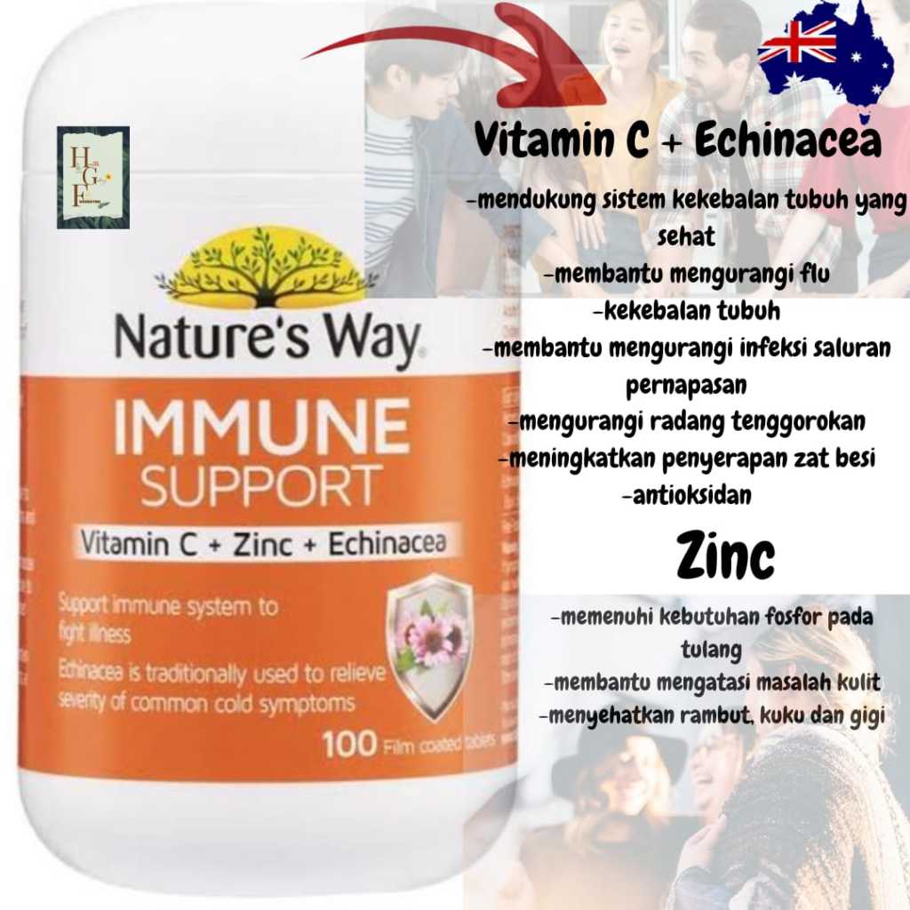 Nature's Way Immune Support 100 Tablets