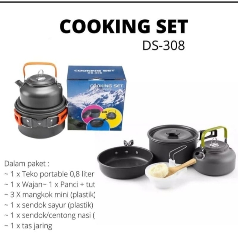 COOKING SET DS-308 PLUS TEKO