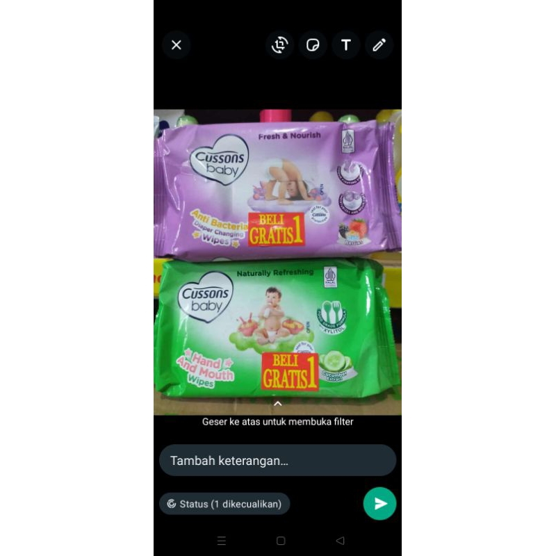 Cussons tisubasah isi 2psc