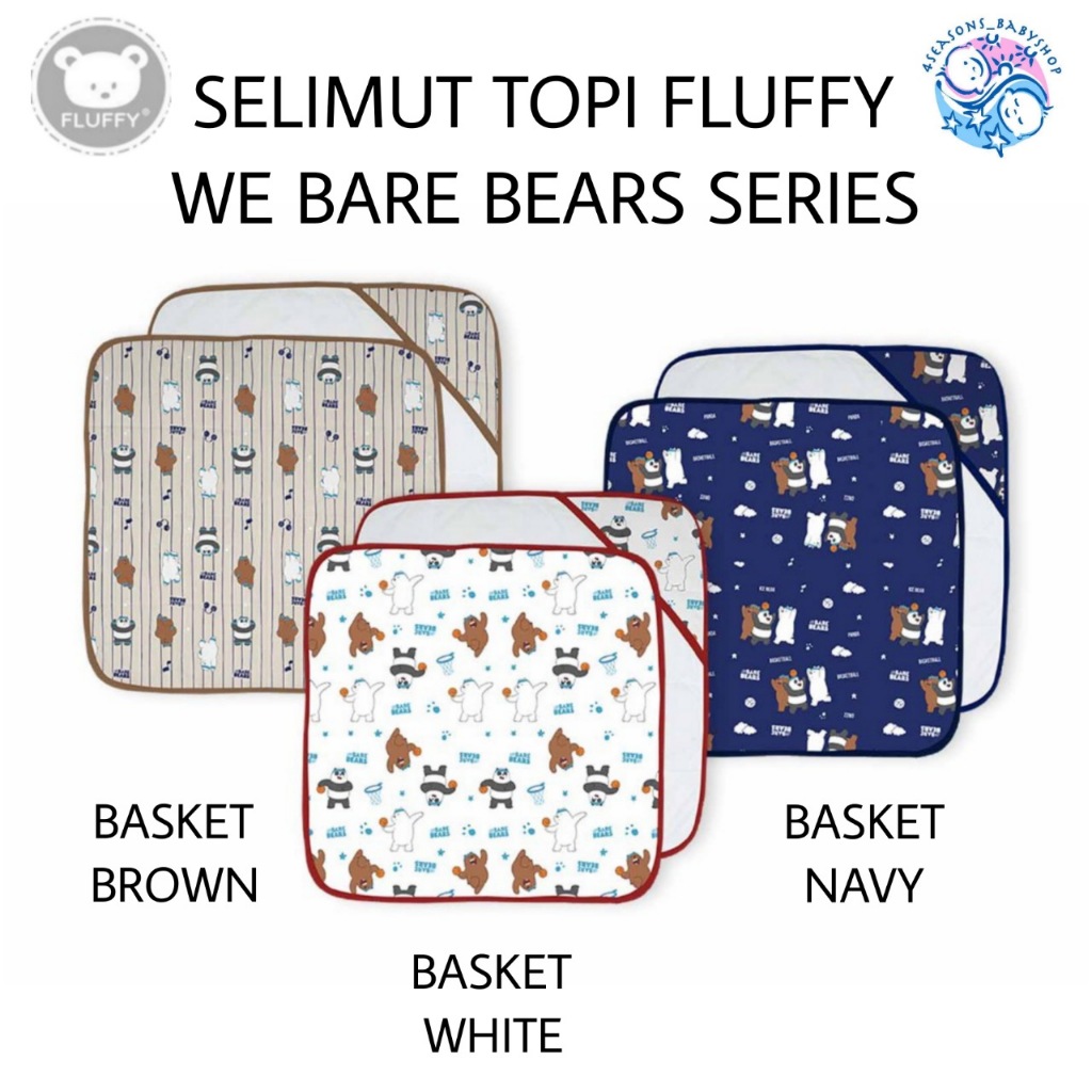 SELIMUT TOPI FLUFFY WE BARE BEARS SERIES