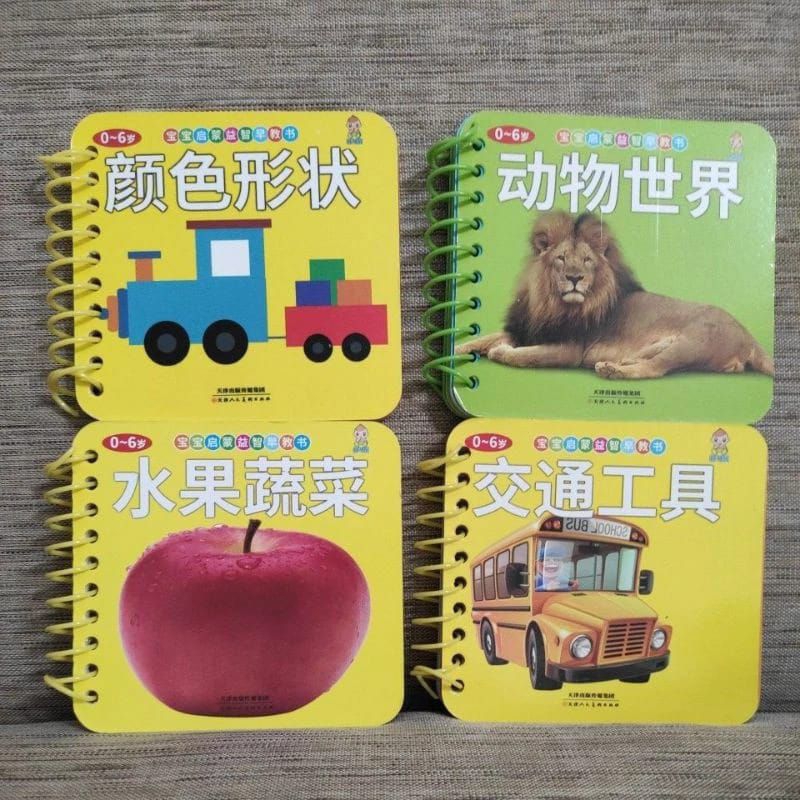 flashcard anak spiral