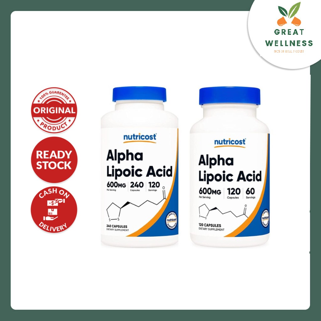 (BISA COD) Nutricost Alpha Lipoic Acid 600mg