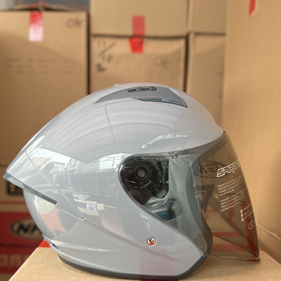 HELM GM G1 SOLID DIM GREY GLOSS HELM OPEN FACE
