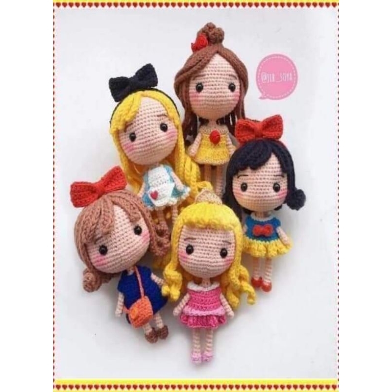 Boneka Rajut Princes Disnie