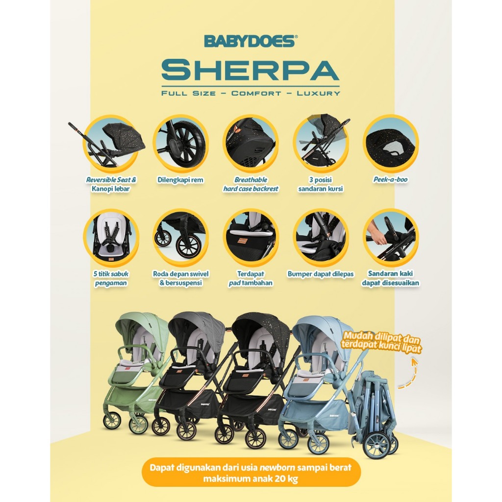 Babydoes Sherpa stroller