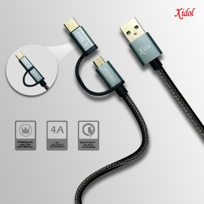 CABLE KABEL IDOL TYPE C + USB