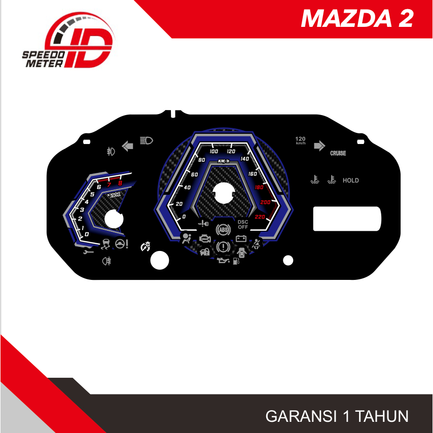 Speedometer Mazda 2 Papan Panel Speedo Meter