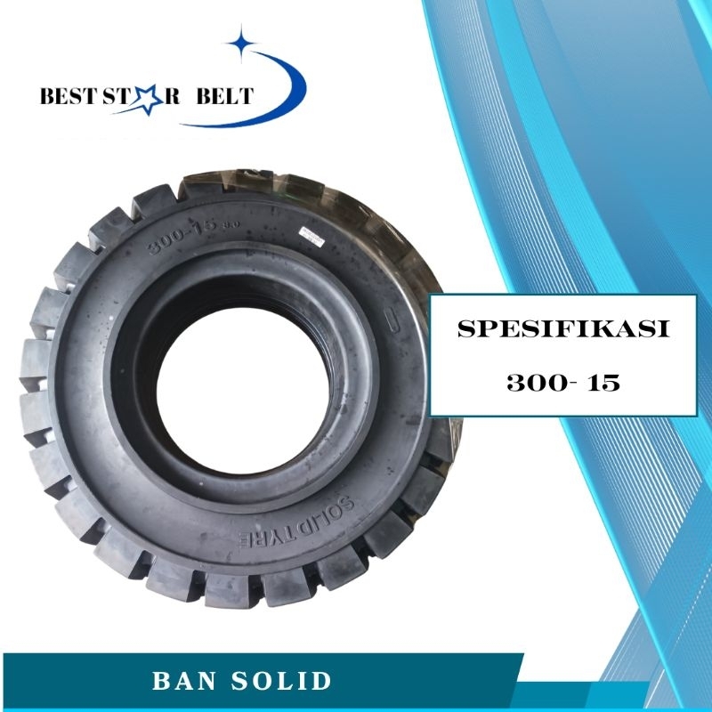 Ban Solid Forklift 300-15 Forklift Solid Wheel 300*15