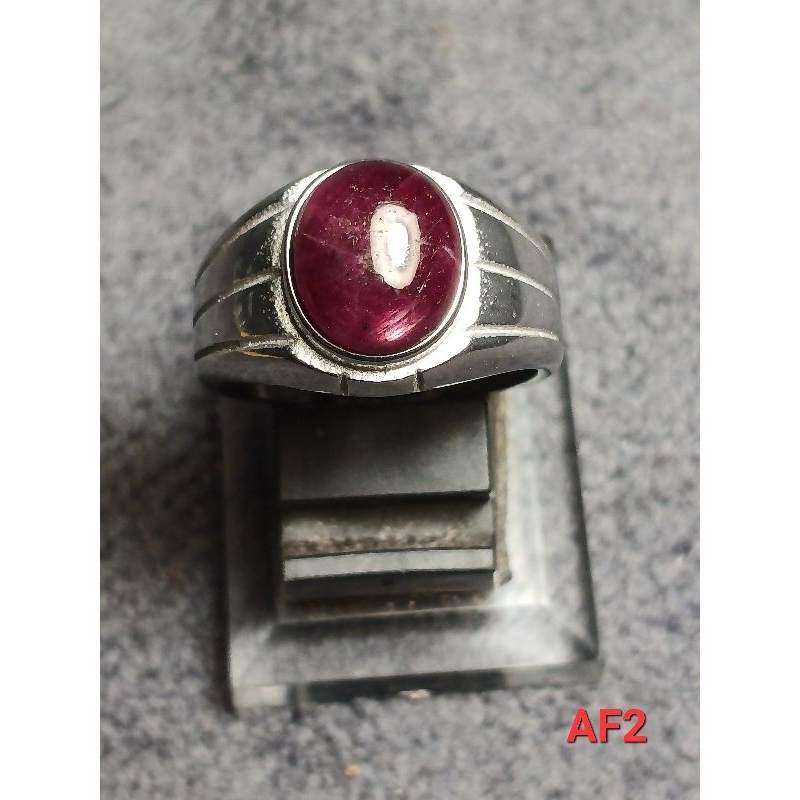 SIZE,9 NATURAL RUBY AFRIKA 11X9X4 AF2