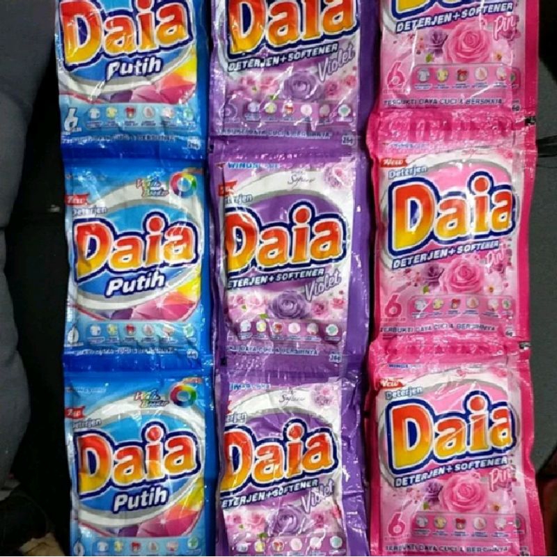 daia deterjen sachet 25 gr