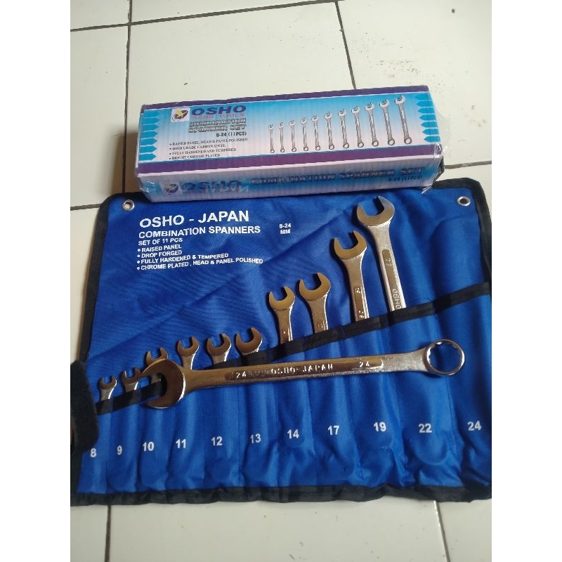 kunci ring pas 11pcs 8-24mm