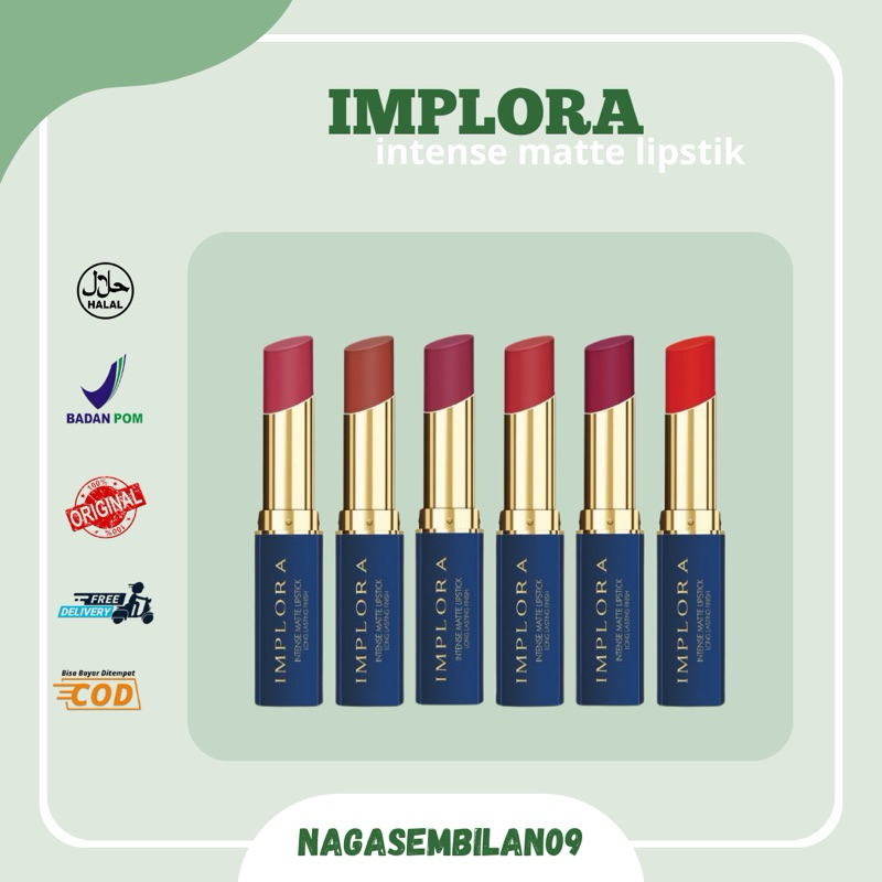 Implora intense lipstick matte - implora lipstik bibir matte