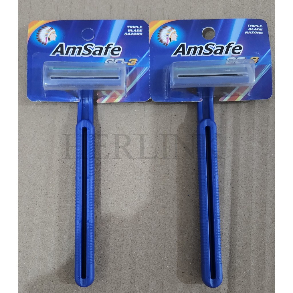 ALAT CUKUR AMSAFE GO-3 BLUE