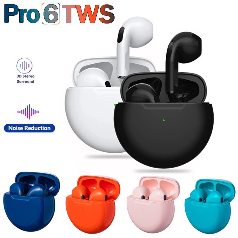Headset Bluetooth TWS PRO 6 Mini Size Portable