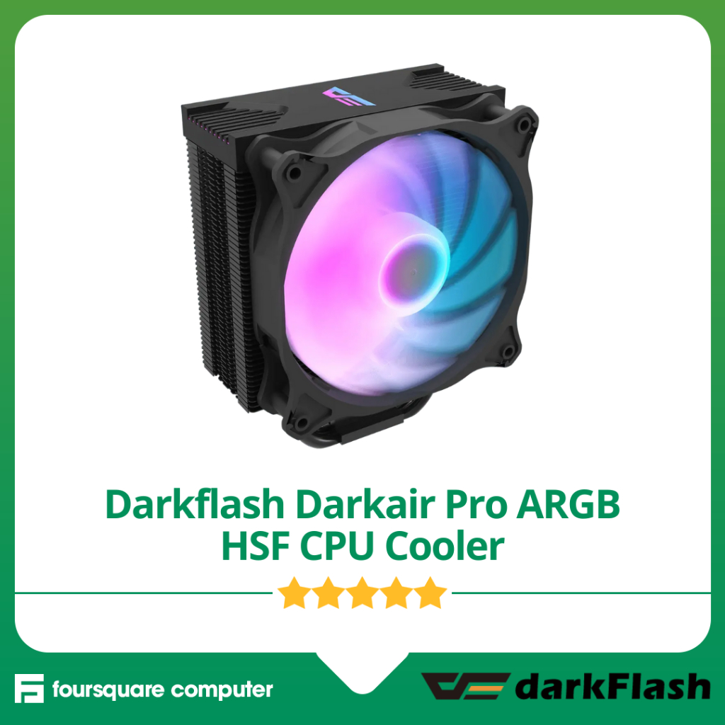 HSF CPU Cooler Darkflash Darkair Pro ARGB Black