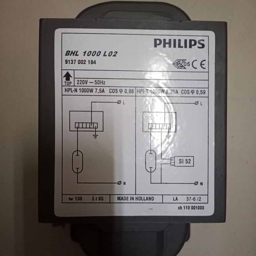 Ballast BHL 1000 philips