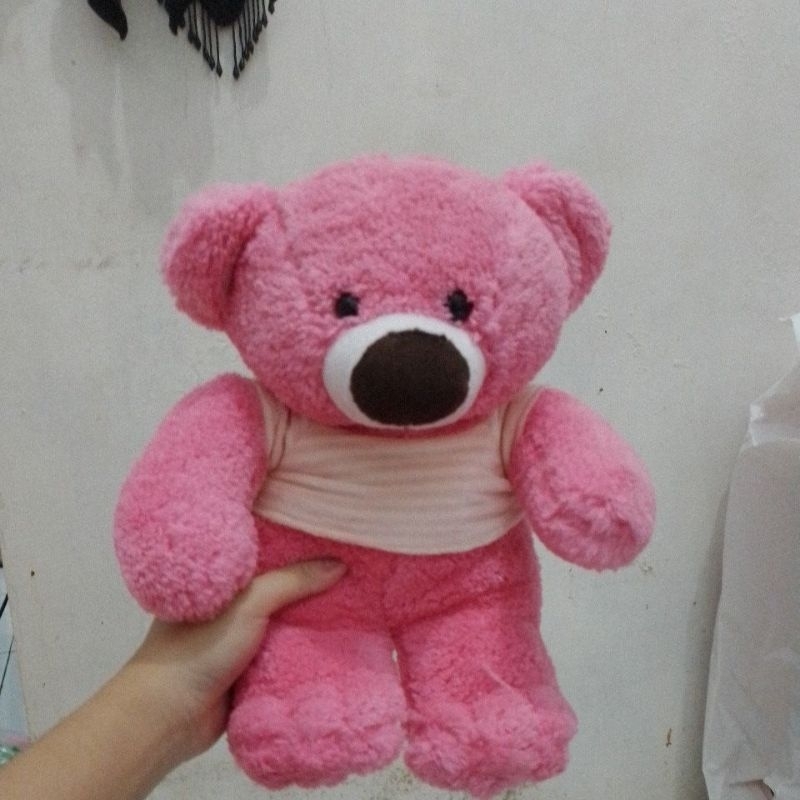 boneka bear pink gemes