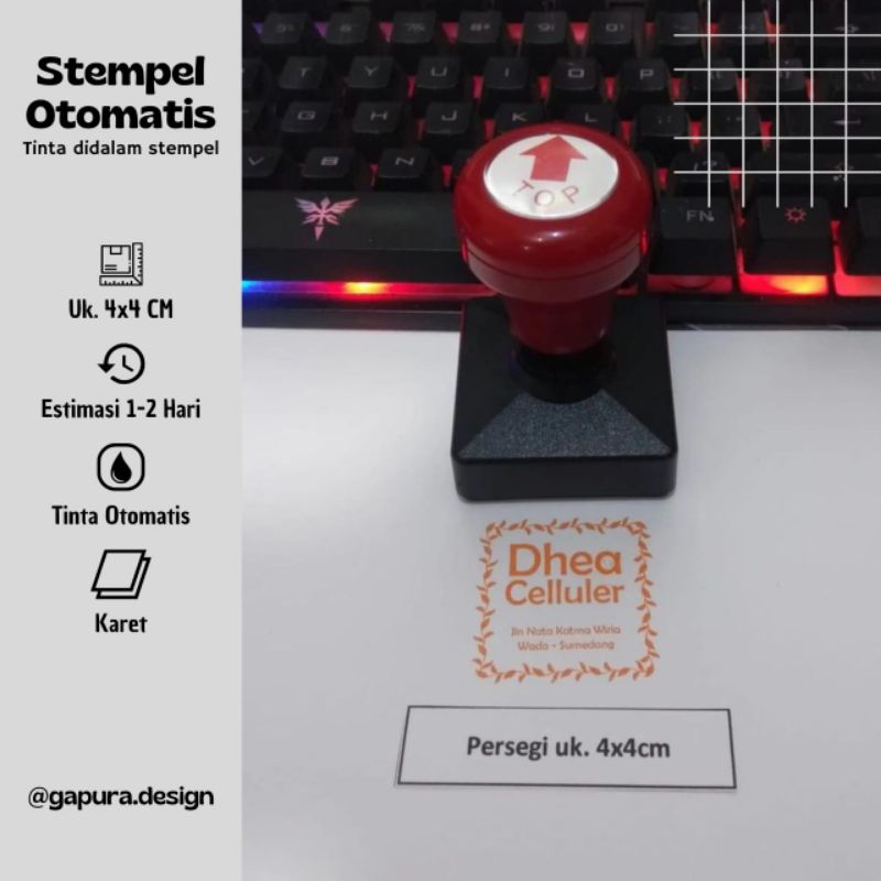 Stempel Otomatis/Cap Stempel/Stempel Flash