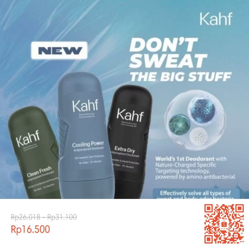 KAHF Deodorant Roll on 50ml