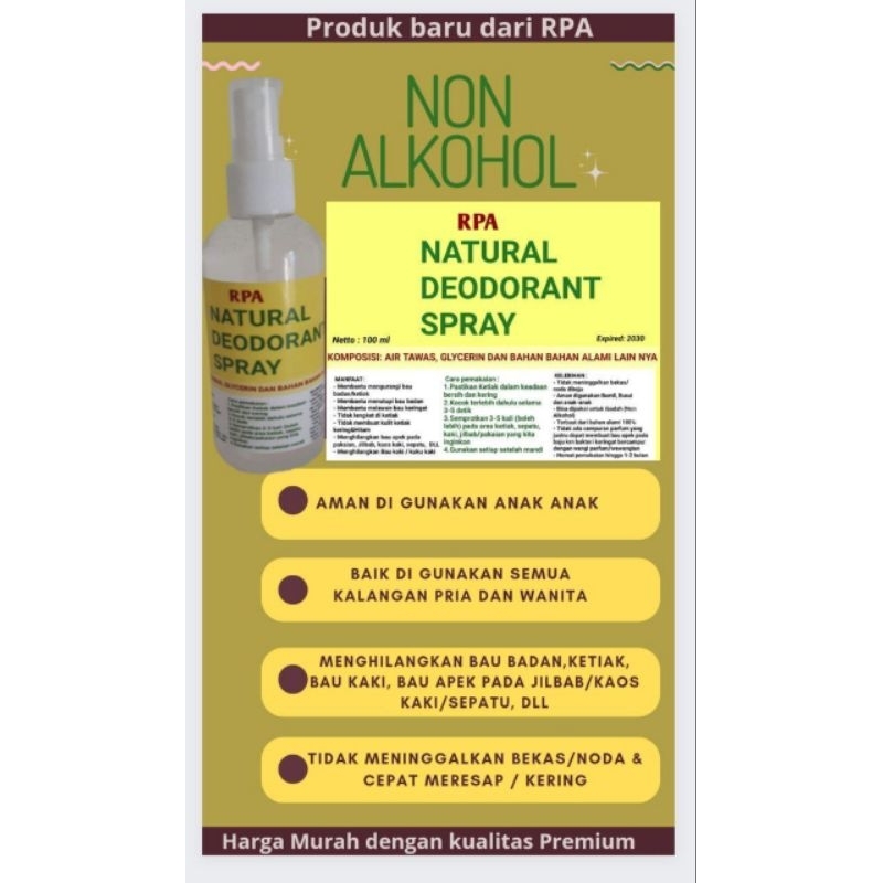 NATURAL DEODORANT SPRAY 100 ML