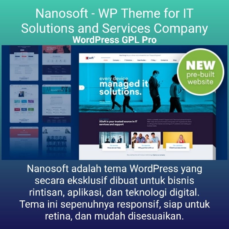 Nanosoft - WP Theme for IT Solutions and Services Company
