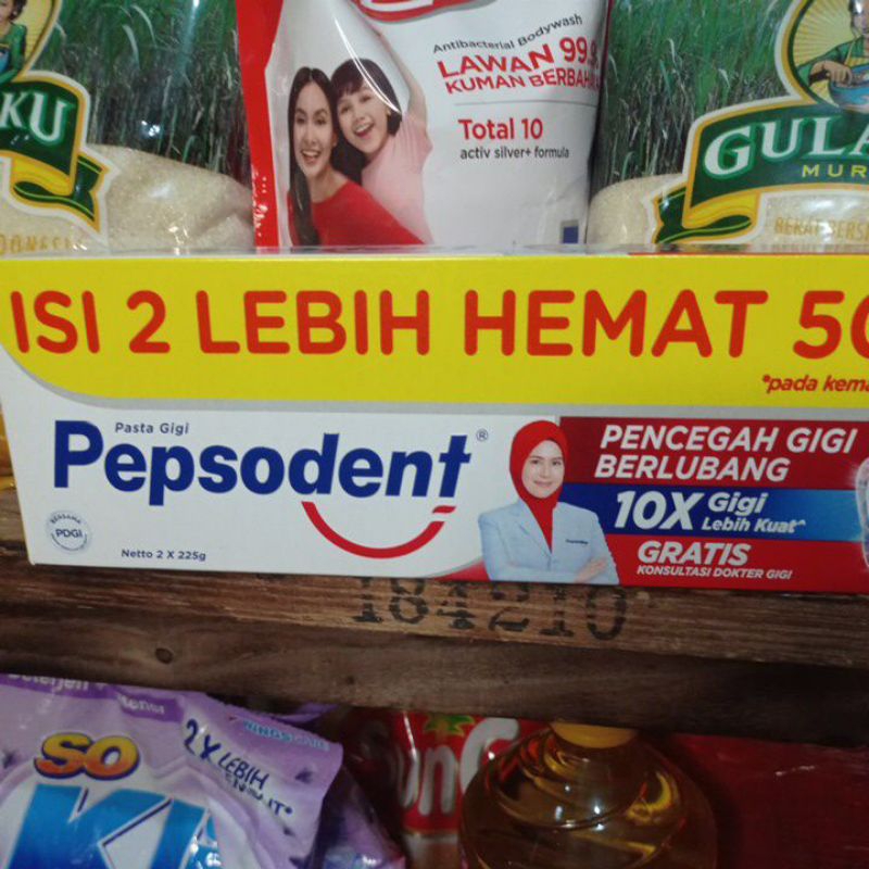 pepsodent 2x225gr
