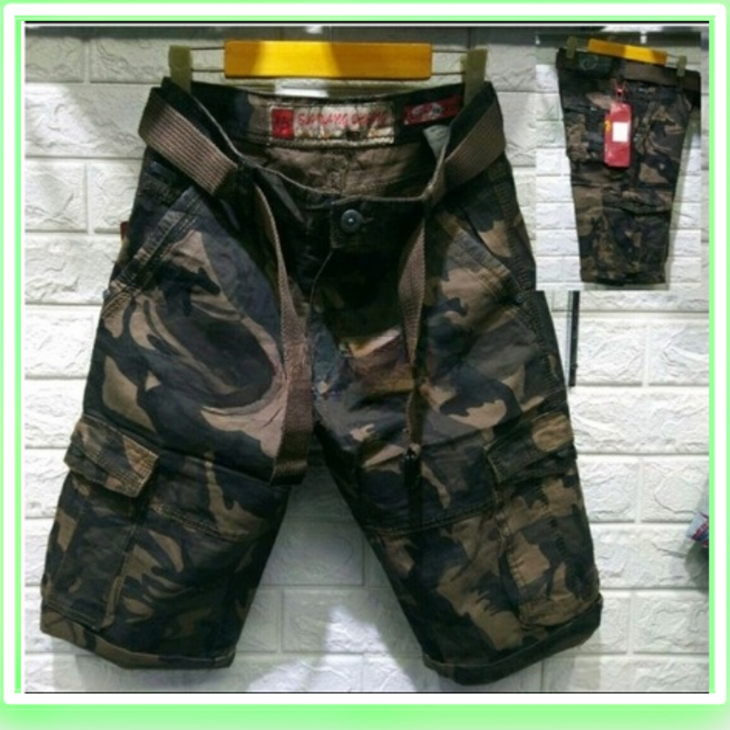 Celana Cargo Loreng Import
