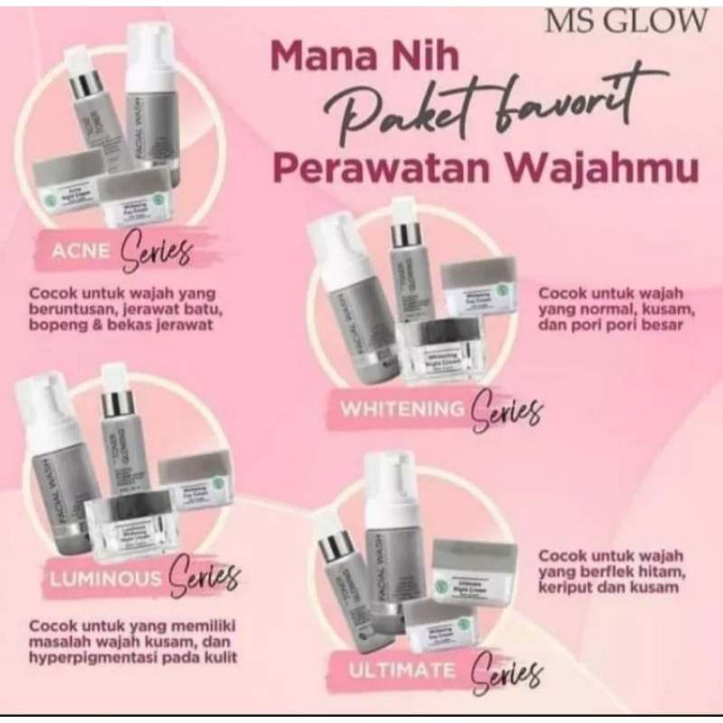 PaketperawatanwajahMSGlowBasicSeries