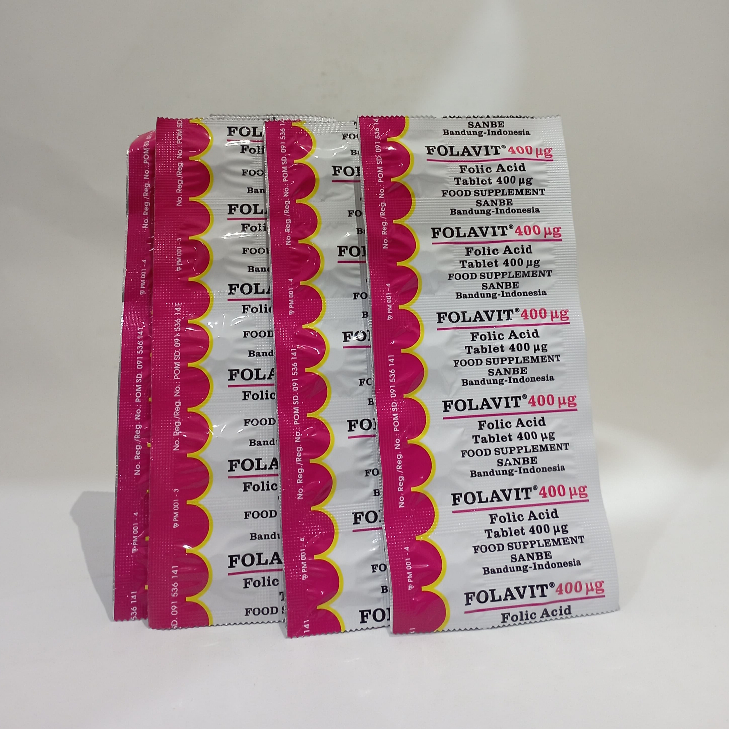 FOLAVIT 400 mcg 10 Tablet