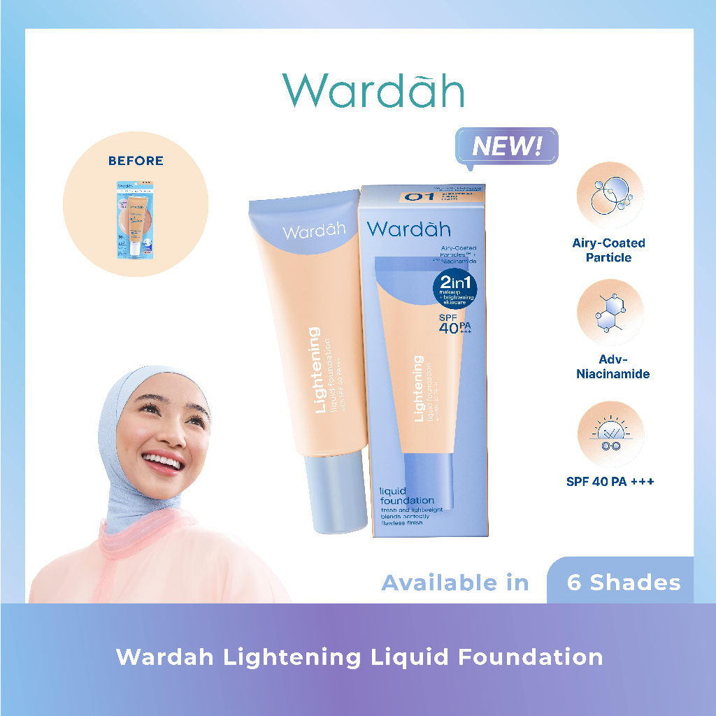 Wardah lightening liquid foundation 25ml