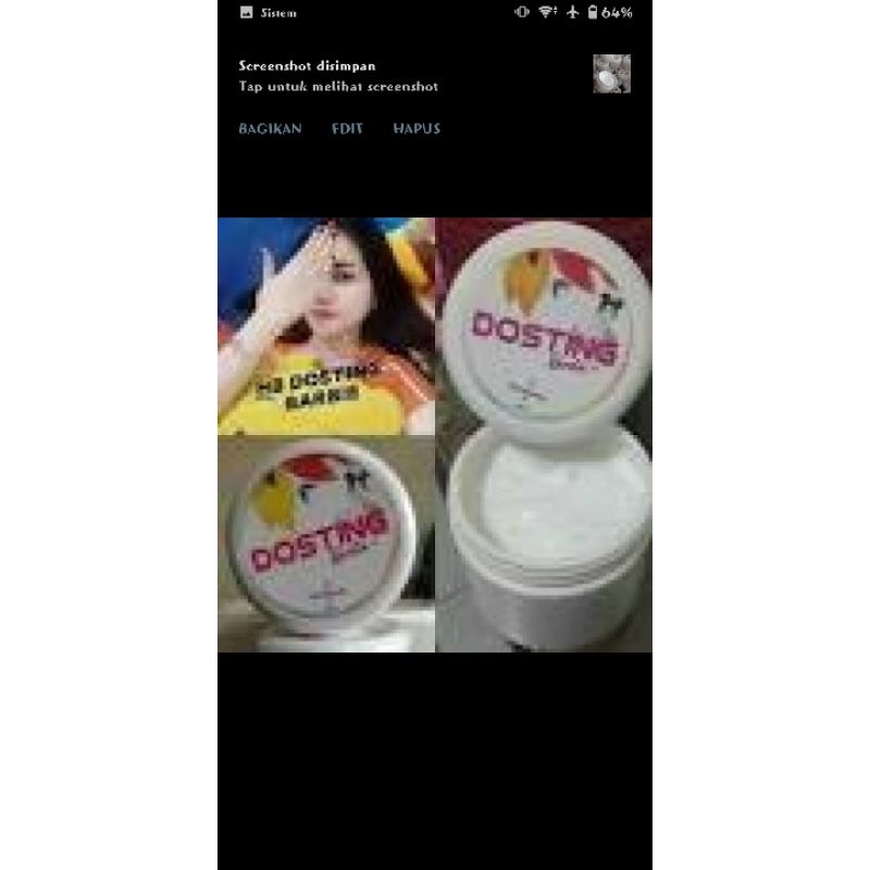 Paket pemutih badan dosting