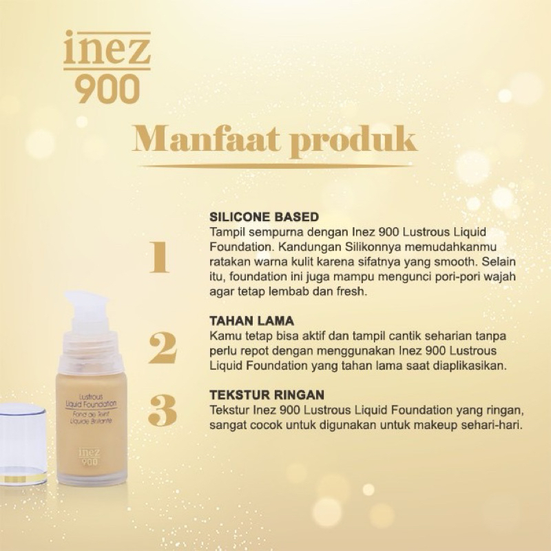 inez 900 lustrous liquid foundation
