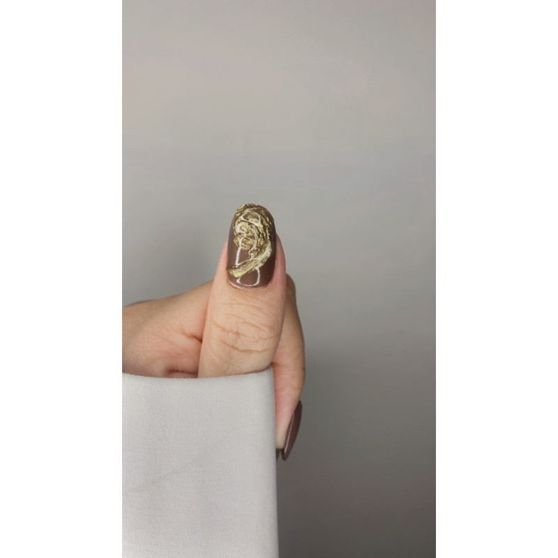 Press on nails Chocolate Cream