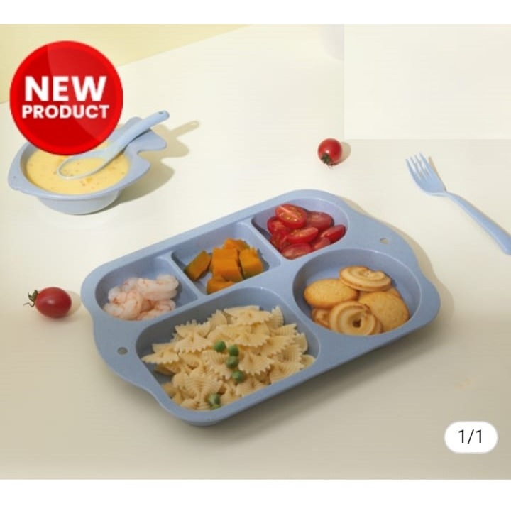 BONBOX Tableware Wheat Straw Dinner Plate BTE 30701 Set 4 Pcs