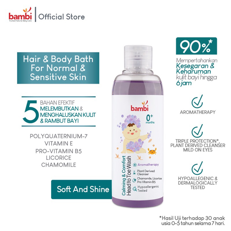 Bambi Head To Toe Wash 200ml
