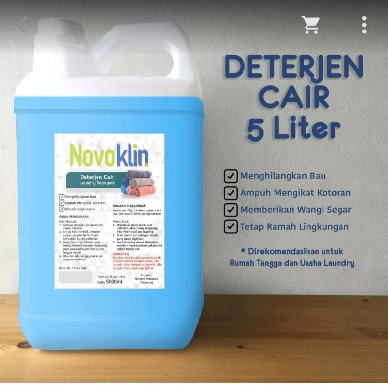 detergen cair laundry novoklin