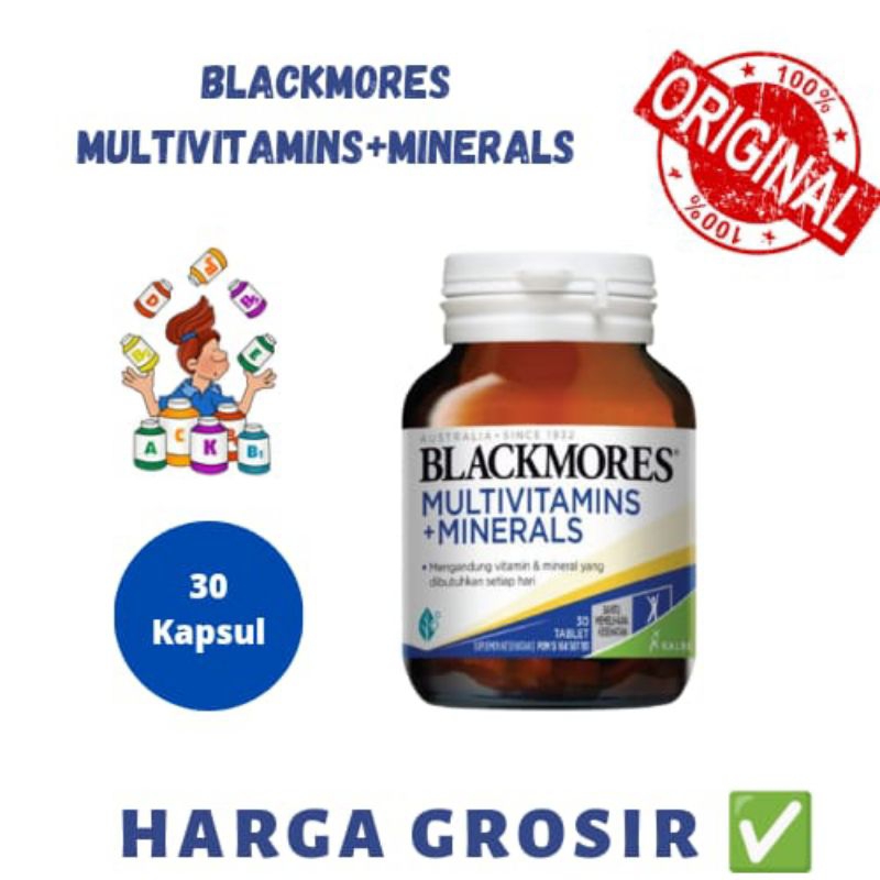 BLACKMORES MULTIVITAMINS + MINERALS - 30 TABLET